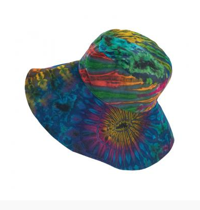 Benjamin - Clea Ray Wide Brim Tie Dye Hat