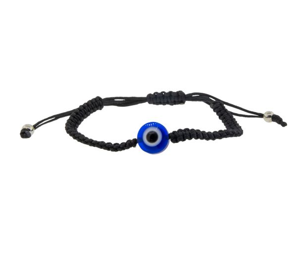 Adjustable Bracelet Black - Evil Eye - KI