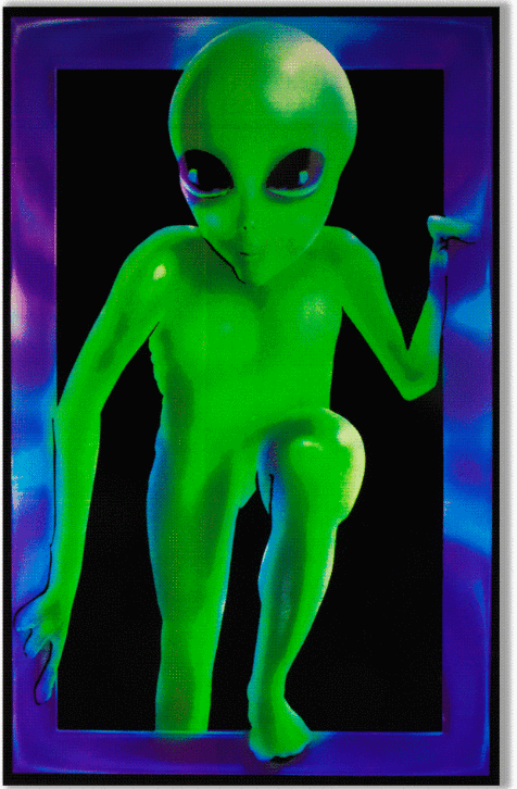 Alien Visitor Blacklight Poster- BL2 A19