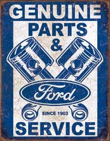 Ford Service Pistons Tin Sign