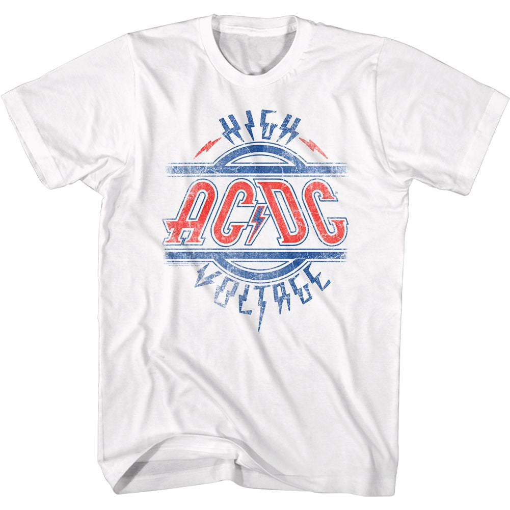 AC/DC Red, White, Blue High Voltage