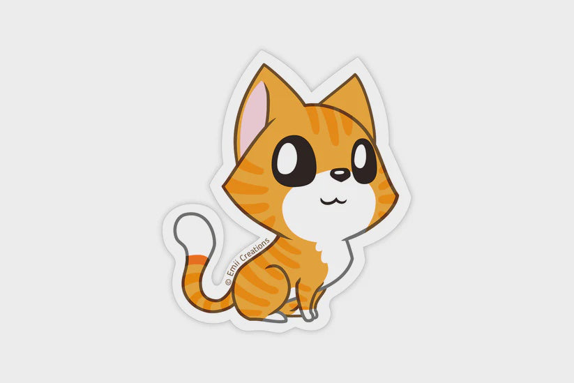 Cute Cat Orange Tabby Stickers