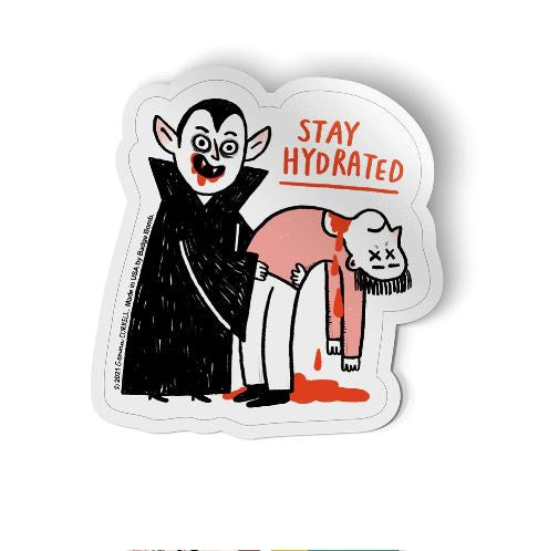 Badge Bomb - Hydrated Vampire Sticker