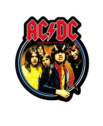 C&D - AC/DC Highway To Hell Circle Sticker