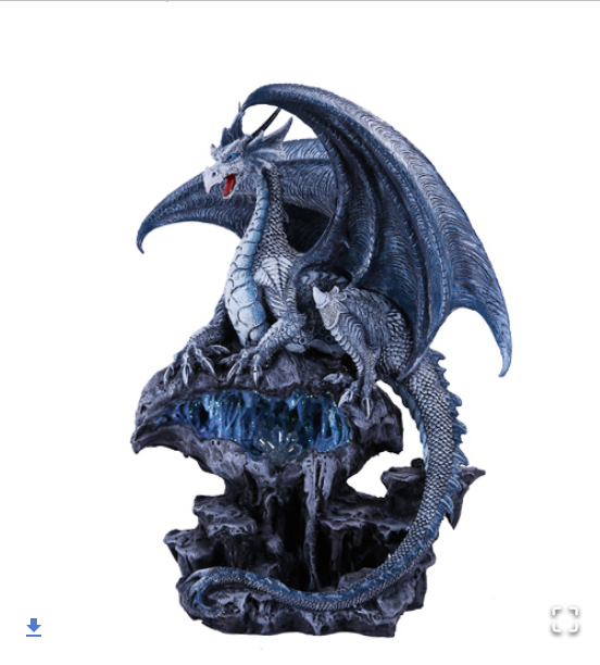 Pacific - Quicksilver Dragon Statue w/LED 11228