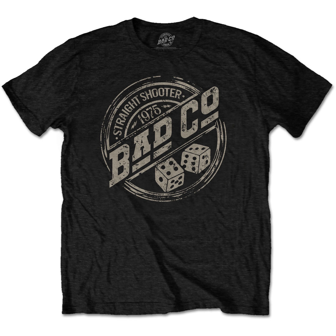 Rock Off - Bad Company 'Straight Shooter Roundel' Unisex T-Shirt
