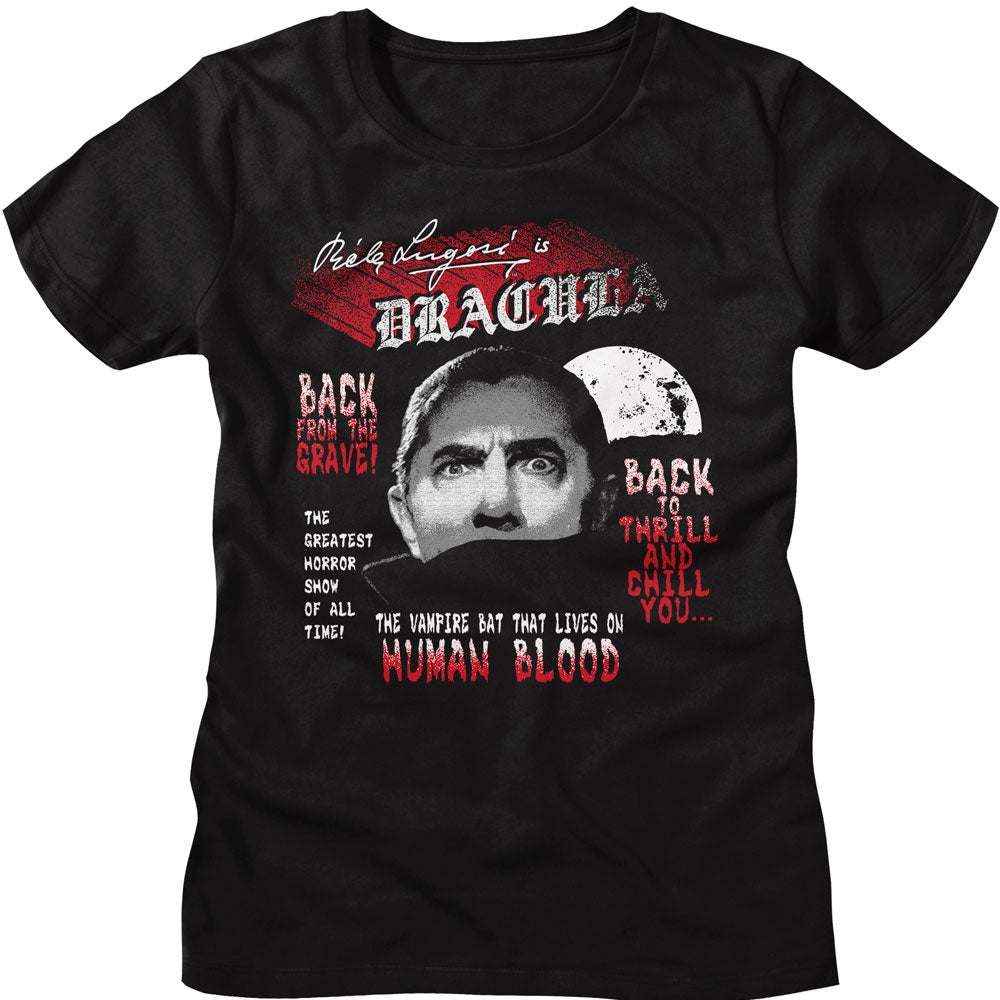 Bela Lugosi Back from the Grave Ladies T-Shirt