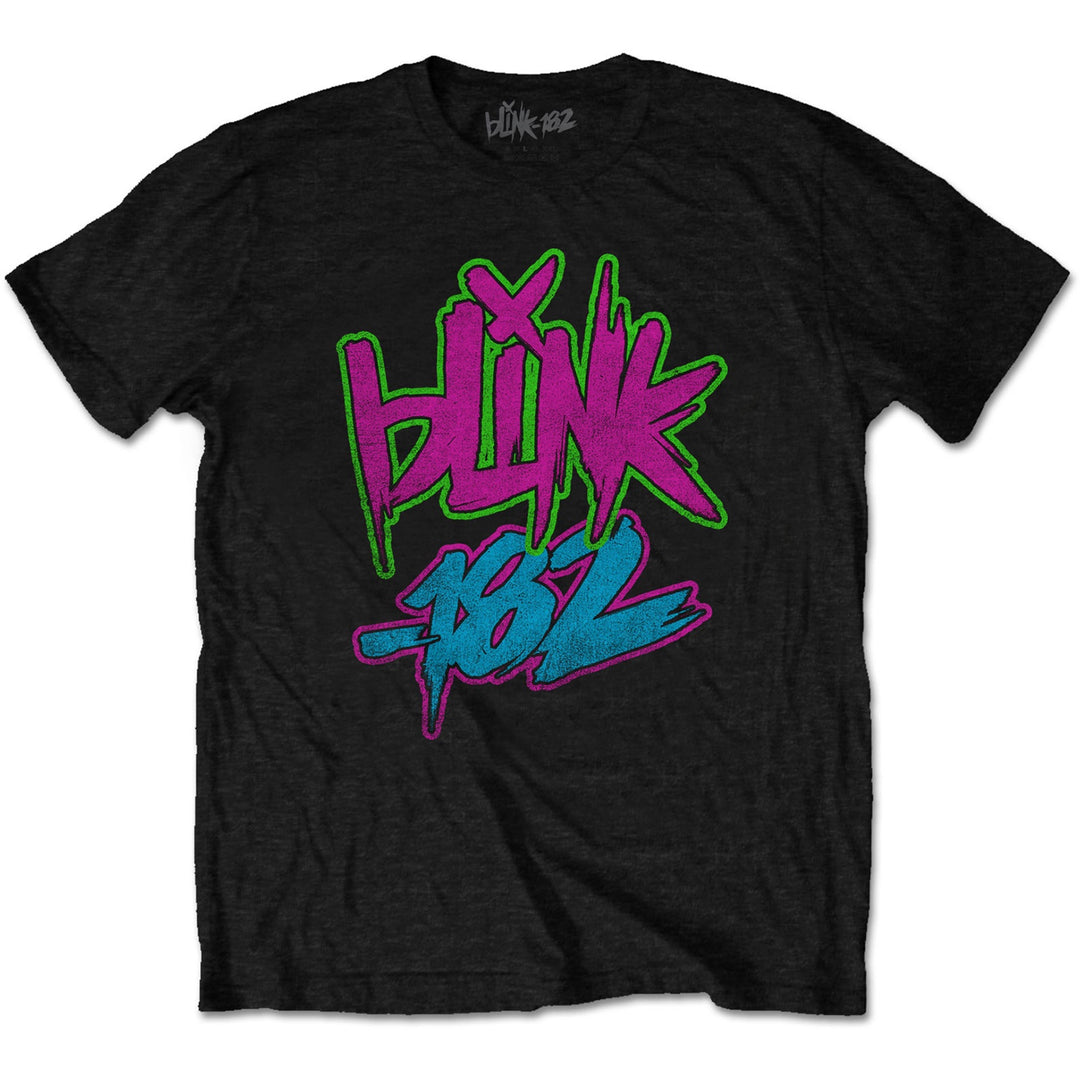 BLINK-182 UNISEX T-SHIRT: NEON LOGO  (RO)
