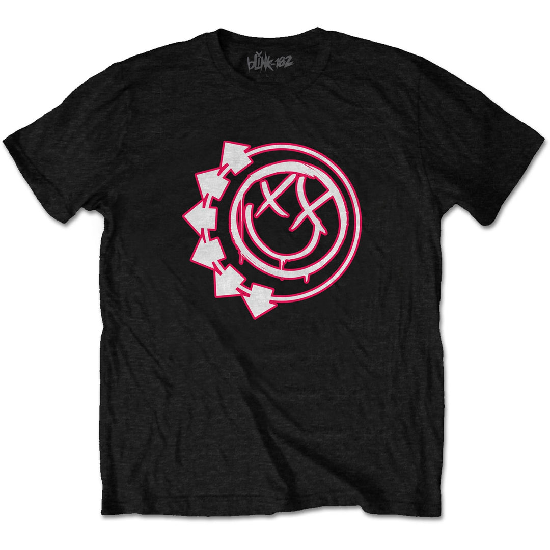 BLINK-182 UNISEX T-SHIRT: SIX ARROW SMILEY (RO)
