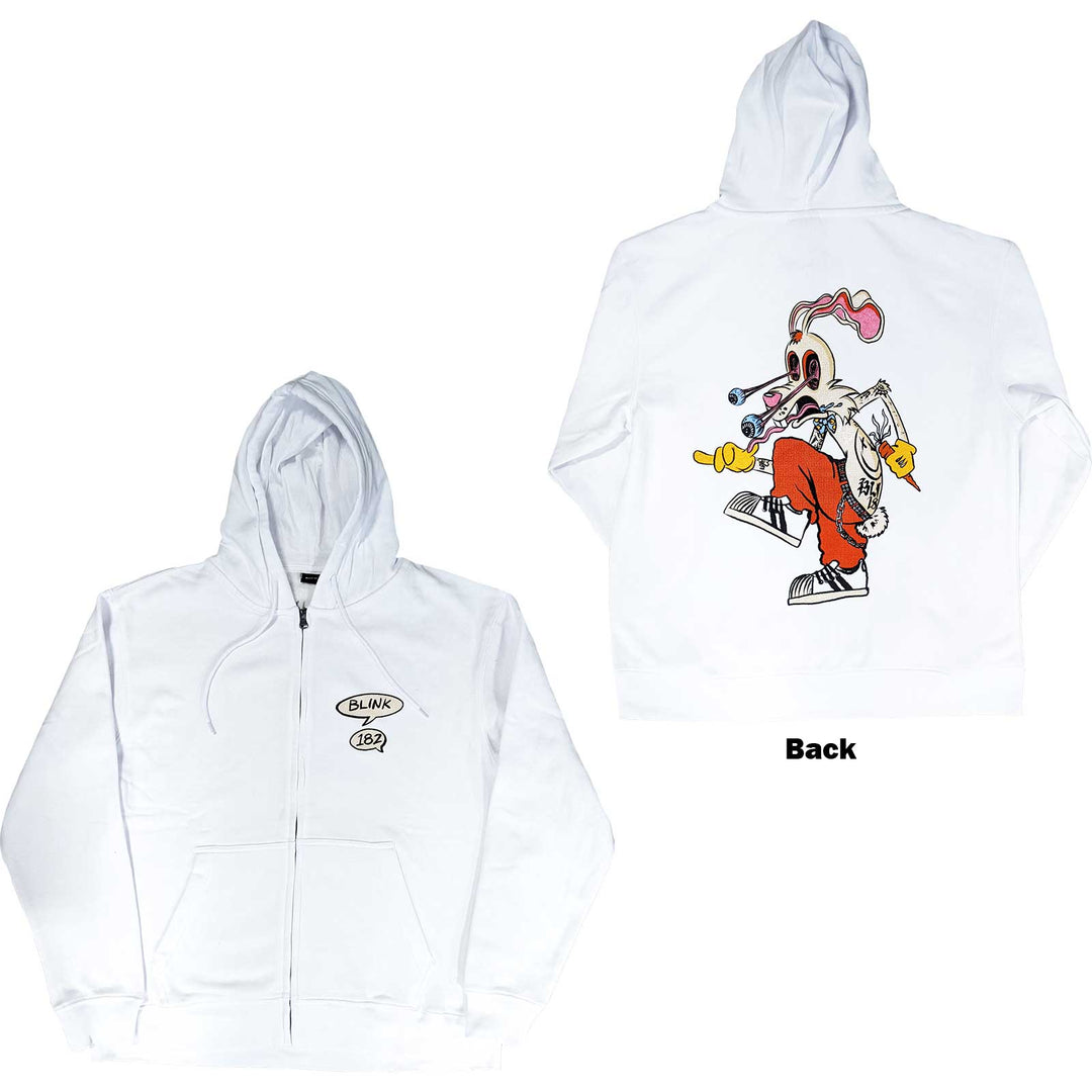 BLINK-182 UNISEX ZIPPED HOODIE: ROGER RABBIT (RO)