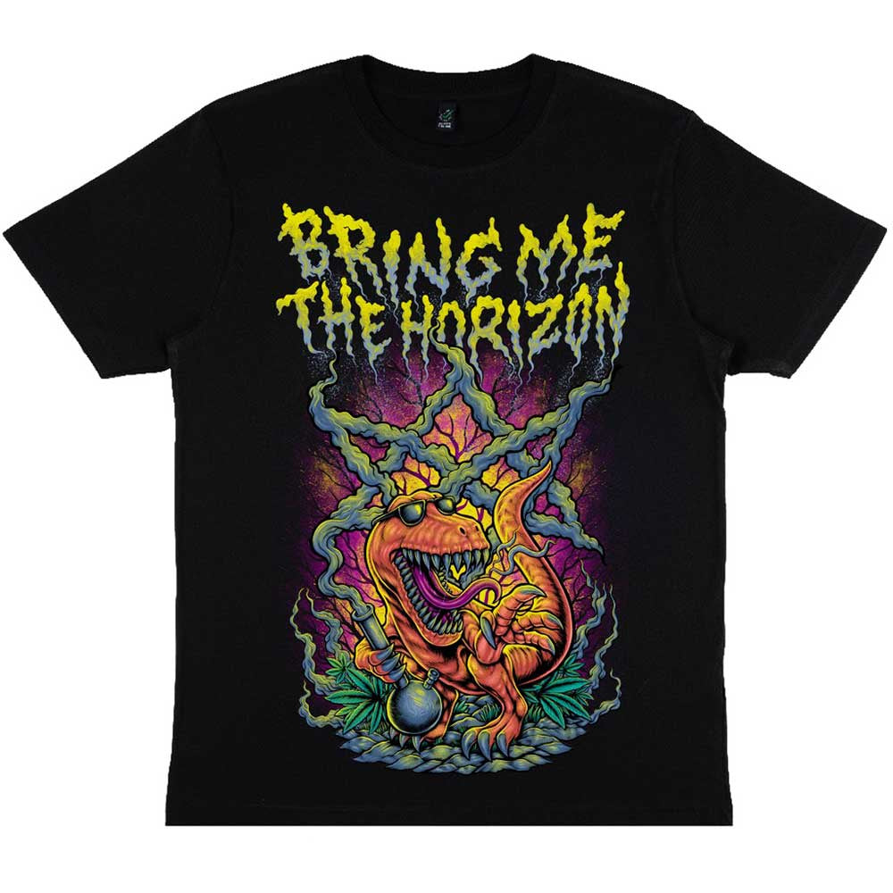 Bring Me The Horizon Smoking Dinosaur T-Shirt