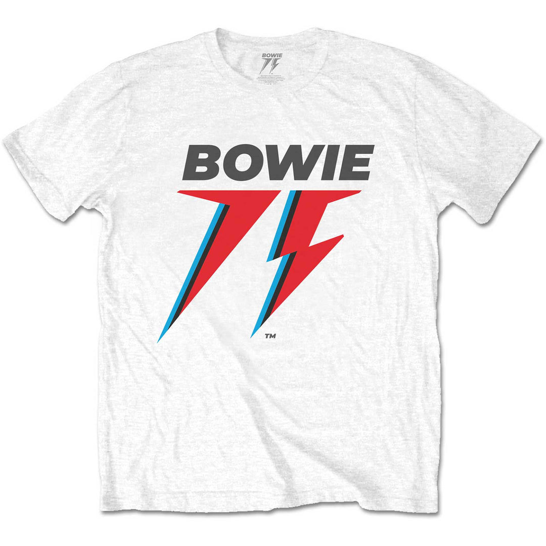 DAVID BOWIE UNISEX T-SHIRT: 75TH LOGO