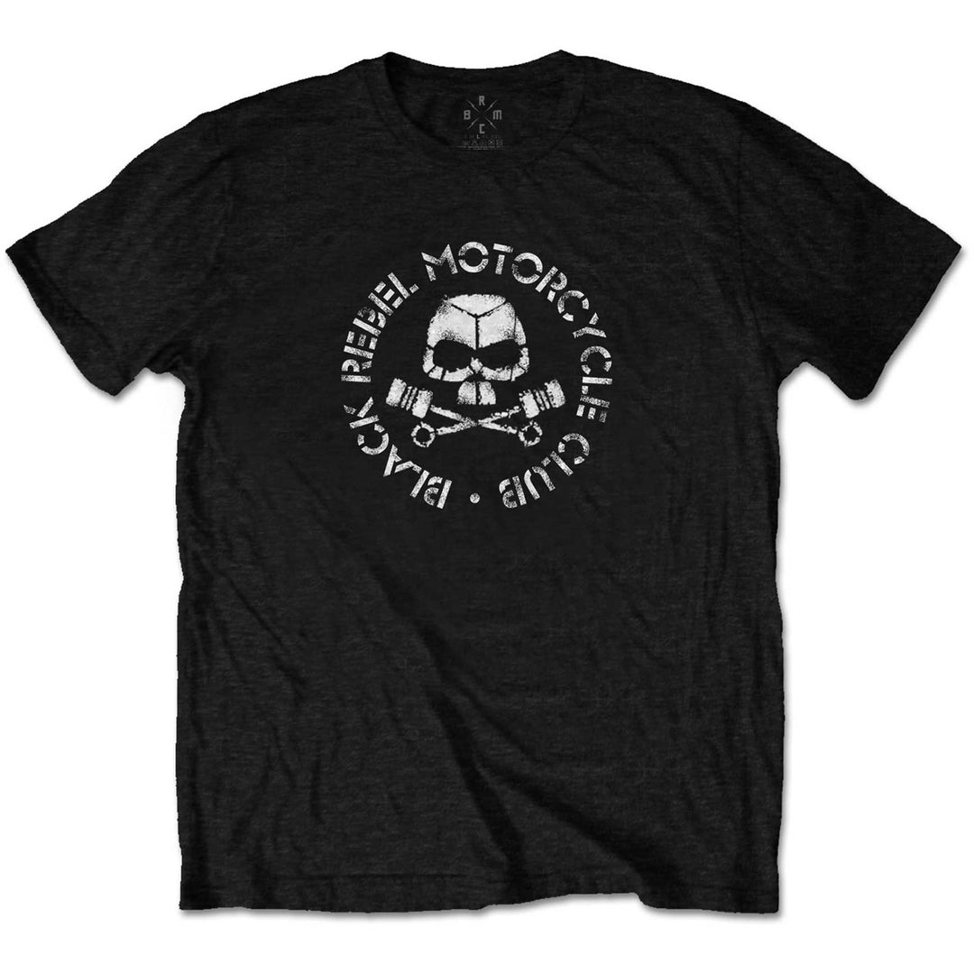 Black Rebel Motorcycle Club Piston Skull T-Shirt (RO)