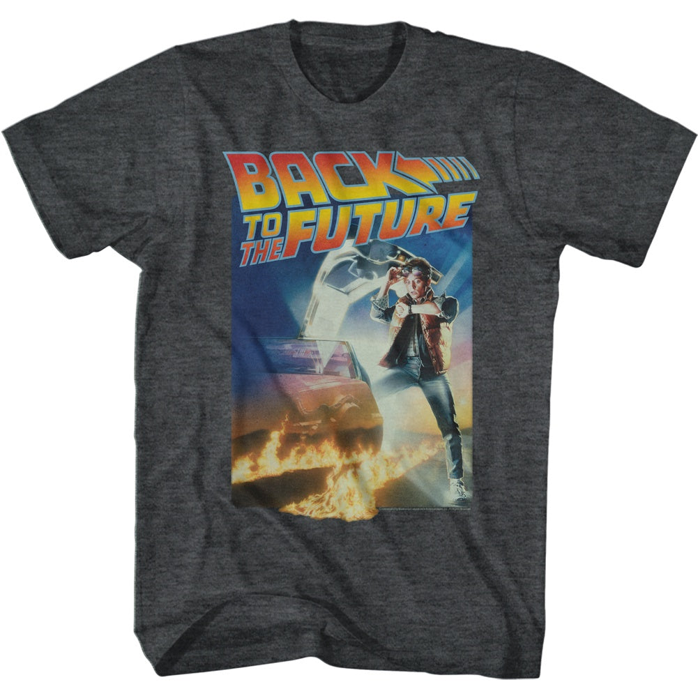 Back to the Future Heather Grey T-Shirt
