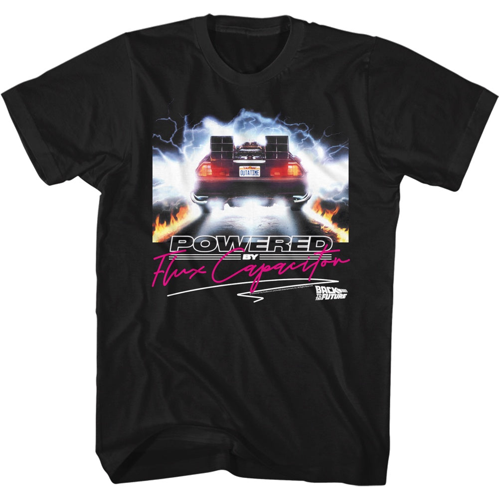 Back to the Future Powered by Flux T-Shirt