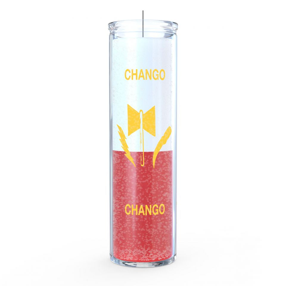 Orisha Chango 7 Day Candle - White/Red