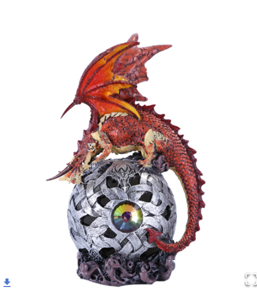 Pacific - Red Dragon on Globe LED 11168