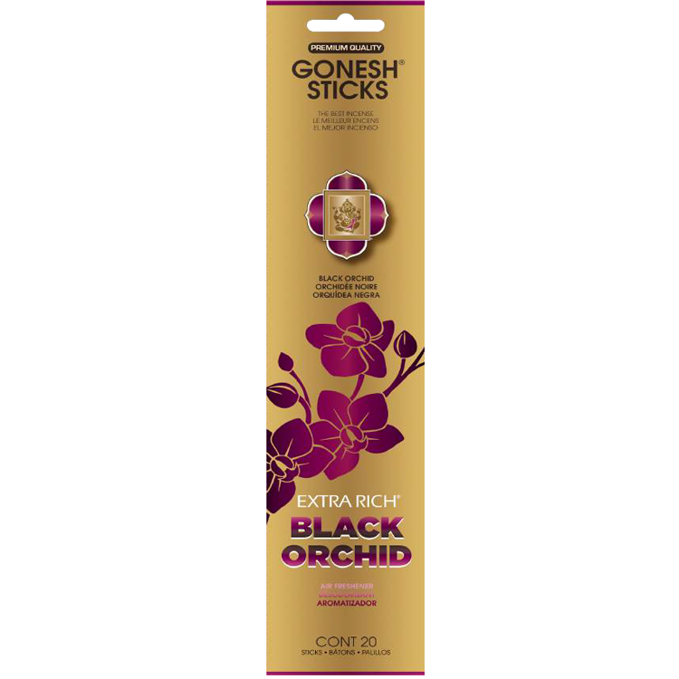 Gonesh Black Orchid Incense Sticks 20 ct.