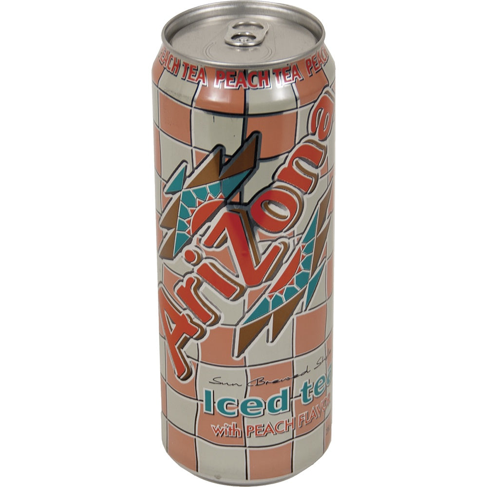 Arizona Peach Tea Stash Can