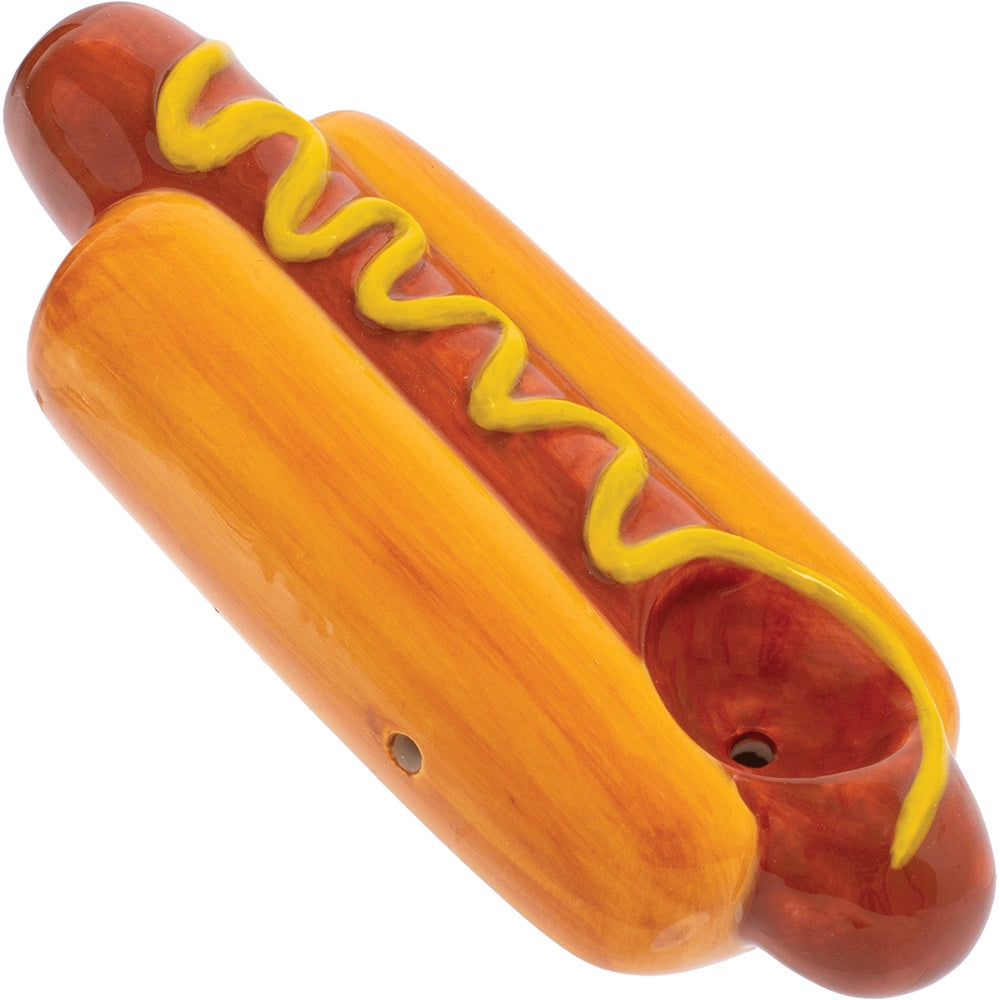 Wacky Bowlz 3.5" Ceramic Hot Dog Pipe