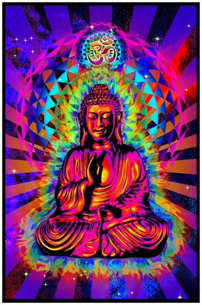 Cosmic Buddha Blacklight Poster- BL2 B6