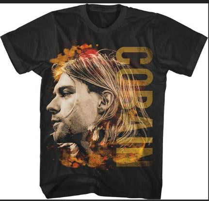 Merch Traffic - Kurt Cobain Colored Side View T-Shirt