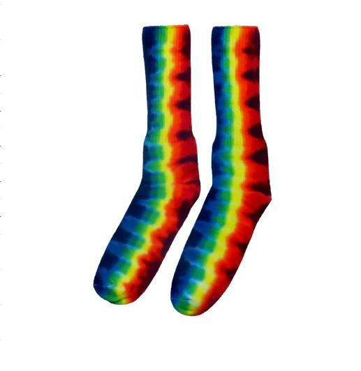 Cosmic Cotton - Rainbow Tie Dye Socks