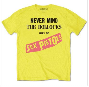Rock Off - Sex Pistols 'NMTB Original Album' Unisex Yellow T-Shirt