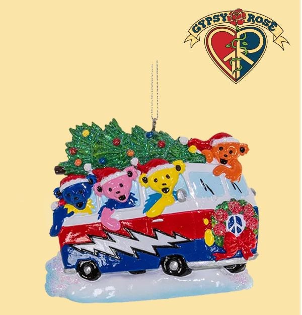 Grateful Dead Van Christmas Ornament
