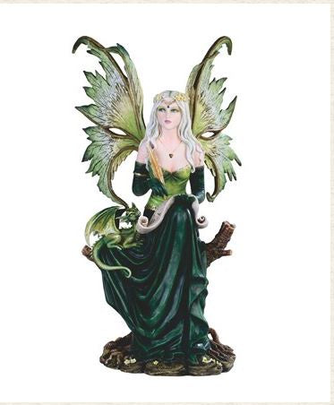 GSC - LG Green Fairy and Dragon Reading Statue