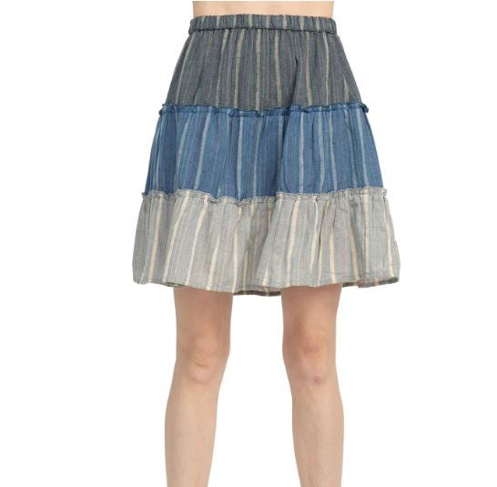 Lakhay's - Tired Ruffle Mini Skirt
