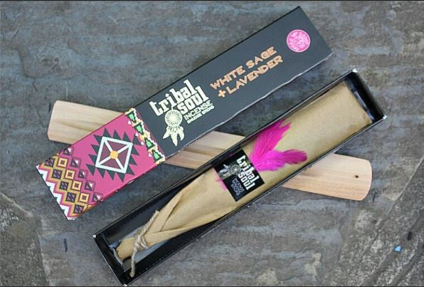 Tribal Soul - White Sage & Lavender Incense Smudge Sticks