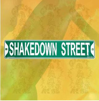 Gypsy Rose - Grateful Dead "Shakedown Street" Metal Street Sign