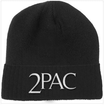 Rock Off - Tupac "Logo" Unisex Black Beanie Hat