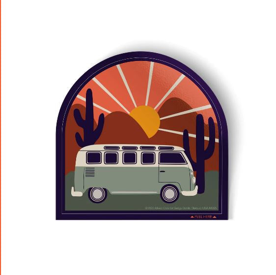 Badge Bomb - Van Sunrise Sticker