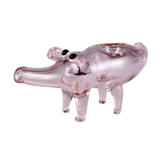 Skeye - 5.5" Pink Pig Critter Glass Pipe