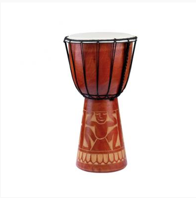Nature Sounds - Small Djembe Carved Mahogany