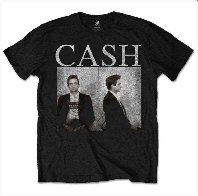 Rock Off - Johnny Cash 'Mug Shot' Unisex T-Shirt