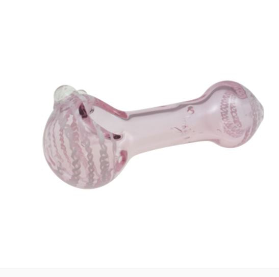 Skeye - 5" Pink & White Glass Spoon