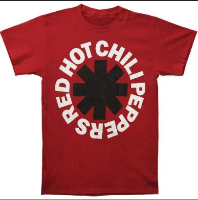 Merch Traffic - Red Hot Chili Peppers "Asterik Logo" Red T-Shirt