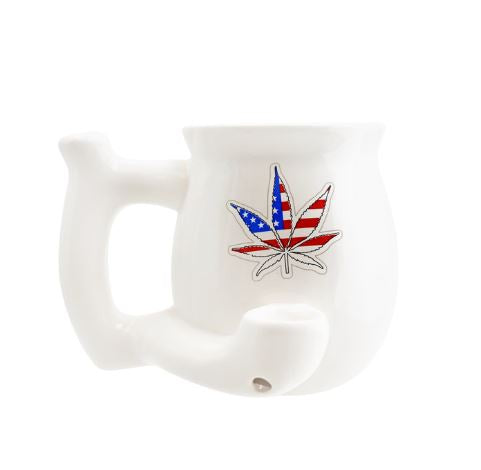 Skeye - Leaf w/Flag Coffee Mug Pipe
