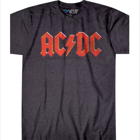 Liquid Blue - AC/DC Vintage Logo T-Shirt