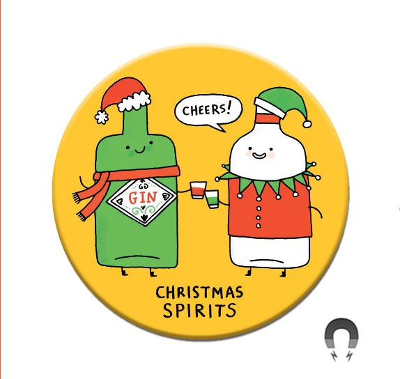 Badge Bomb - Gemma Correll Christmas Spirits Magnet