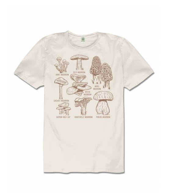 Soul Flower - Mushroom Botanical Organic Unisex T-Shirt