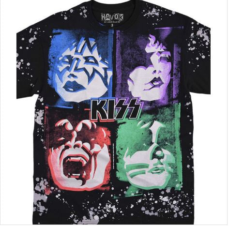 Liquid Blue - KISS "Love Gun" Havok Black T-Shirt