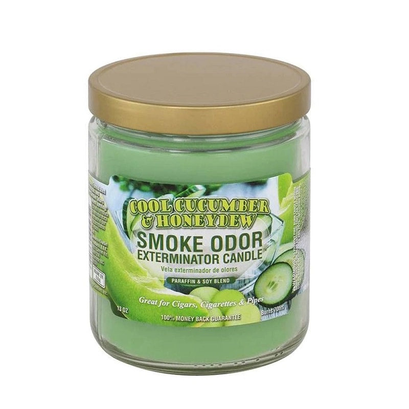 Cool Cucumber and Honeydew Smoke Odor Candle
