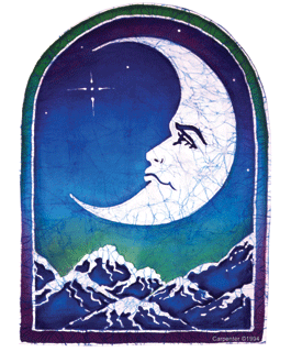 Dye the Sky - Crescent Moon Sticker
