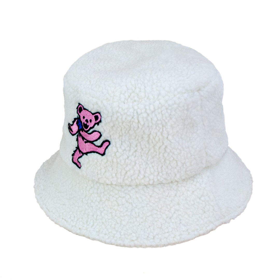 Pink Grateful Dead Bear Bucket Hat