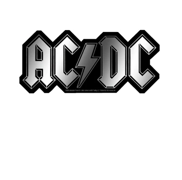 C&D - ACDC Logo Chrome Sticker