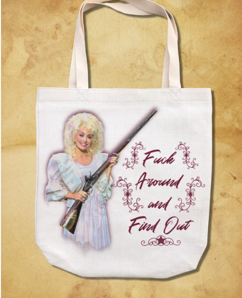 Dolly Parton "Find Out" - Illuminidol Tote Bag